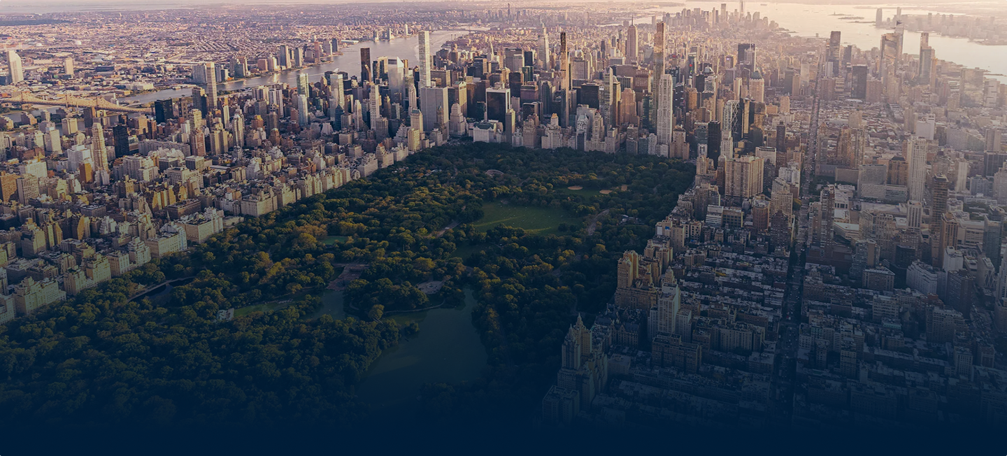Aerial view of New York City